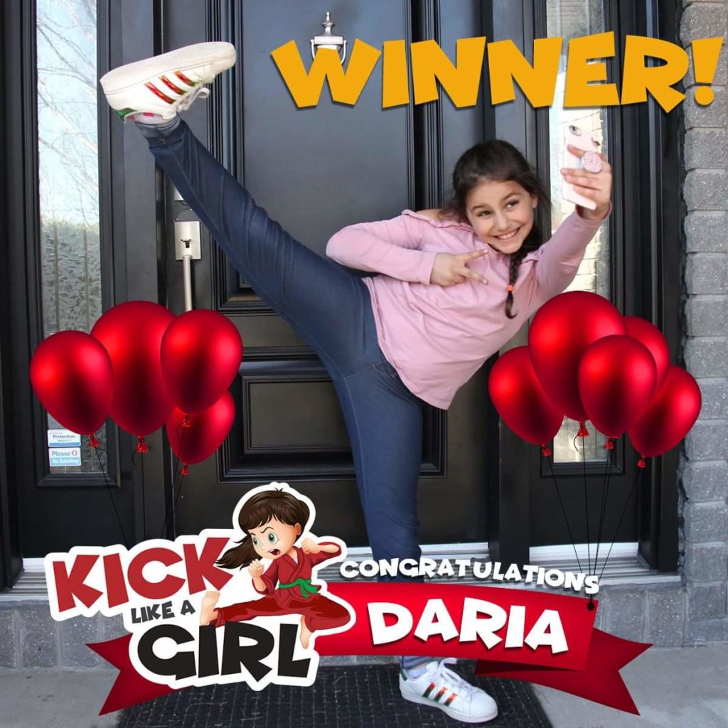 Daria won our 2019 Kick Like A Girl contest.