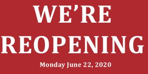 Reopening on June 22, 2020