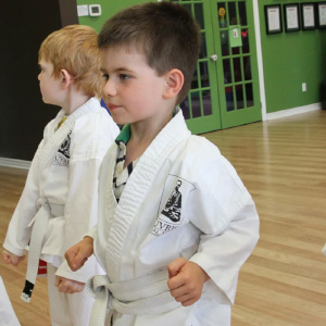 Riverside-South Tykes practicing karate