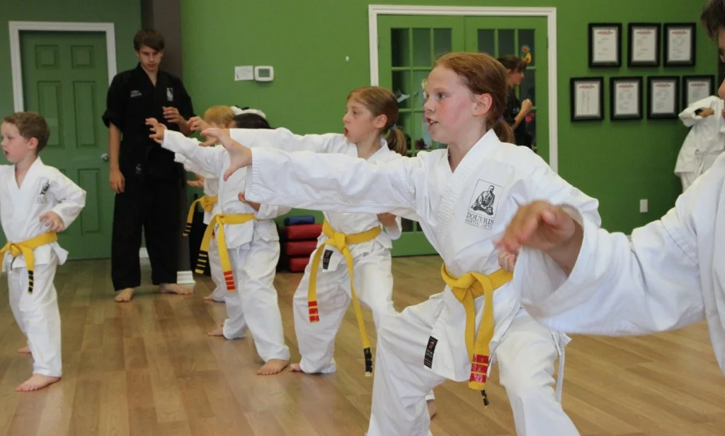 Riverside South yellow belt class for Kids Karate